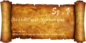 Szilágyi Viktorina névjegykártya